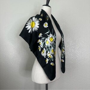 Corciova 100% Silk Feeling Sunflower Square Scarf